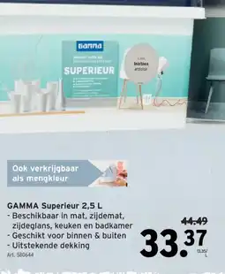 GAMMA GAMMA Superieur 2,5 L aanbieding