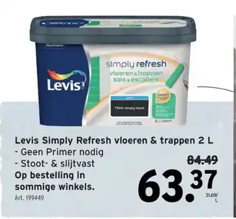 GAMMA Levis Simply Refresh vloeren & trappen 2 L aanbieding