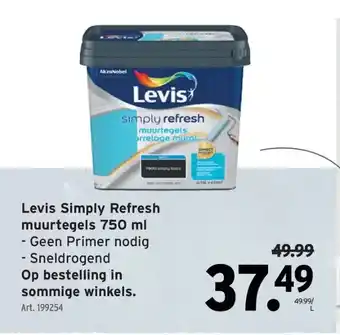 GAMMA Levis Simply Refresh muurtegels 750 ml aanbieding