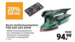 GAMMA Bosch multischuurmachine PSM 200 AES 200W aanbieding