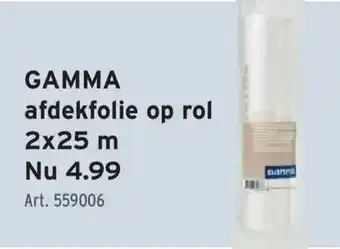 GAMMA GAMMA afdekfolie op rol 2x25 m aanbieding