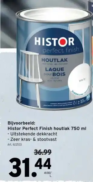 GAMMA Histor Perfect Finish houtlak 750 ml aanbieding