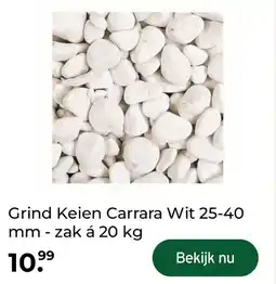 GAMMA Grind Keien Carrara Wit 25-40 mm - zak á 20 kg aanbieding