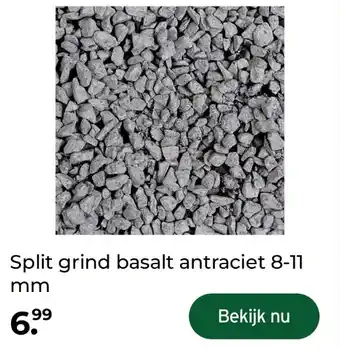 GAMMA Split grind basalt antraciet 8-11 mm aanbieding