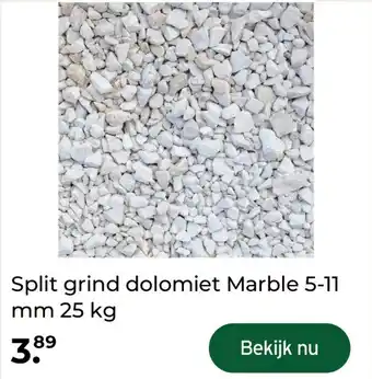 GAMMA Split grind dolomiet Marble 5-11 mm 25 kg aanbieding