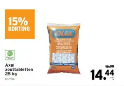 GAMMA Axal zouttabletten 25 kg aanbieding