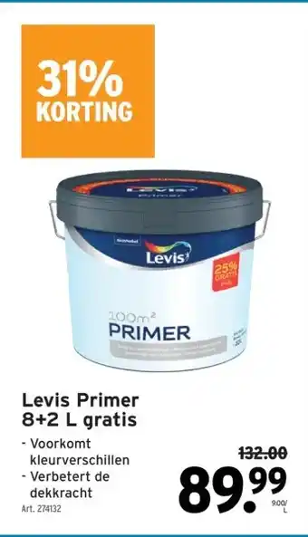 GAMMA Levis Primer 8+2 L gratis aanbieding