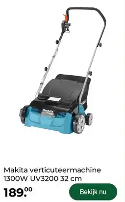 GAMMA Makita verticuteermachine 1300W UV3200 32 cm aanbieding