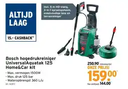 GAMMA Bosch hogedrukreiniger Universal Aquatak 125 Home&Car kit aanbieding