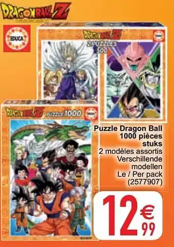 Cora Puzzle dragon ball 1000 pièces stuks aanbieding