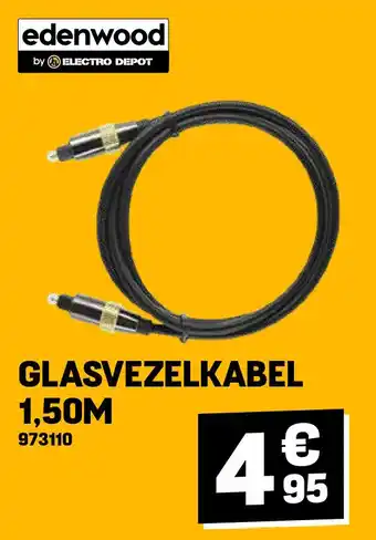 Electro Depot GLASVEZELKABEL 1,50M aanbieding