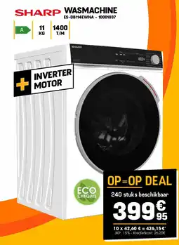 Electro Depot Sharp WASMACHINE aanbieding