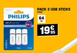 Electro Depot PACK 3 USB STICKS aanbieding