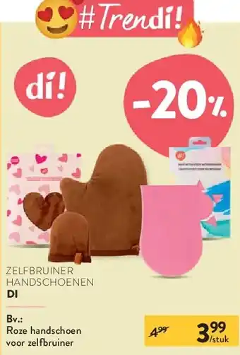 Di Roze handschoen voor zelfb ruiner aanbieding