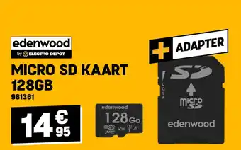 Electro Depot MICRO SD KAART 128GB aanbieding