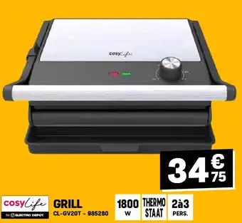 Electro Depot GRILL CL-GV20T aanbieding