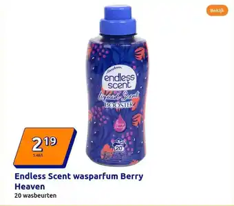 Action Endless scent wasparfum berry heaven aanbieding