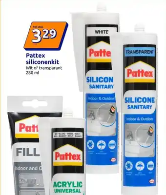 Action Pattex siliconenkit aanbieding