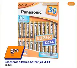 Action Panasonic alkaline batterijen AAA aanbieding