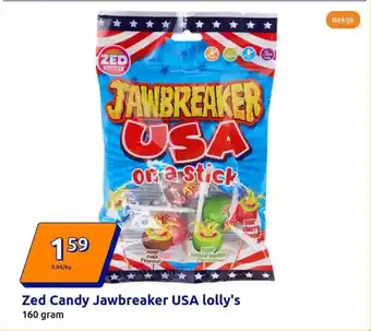 Action Zed Candy Jawbreaker USA lolly's aanbieding