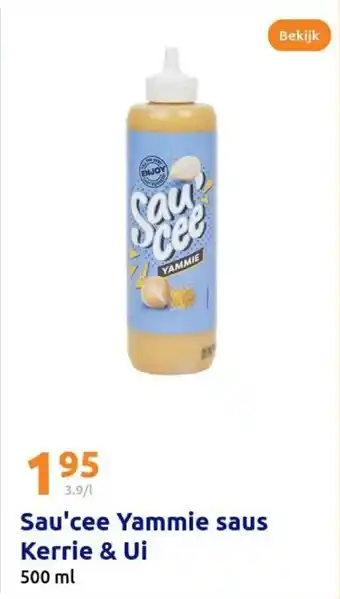 Action Sau'cee yammie saus kerrie & Ui aanbieding