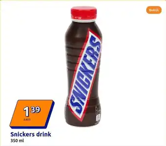 Action Snickers drink aanbieding