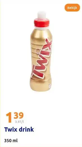 Action Twix drink aanbieding