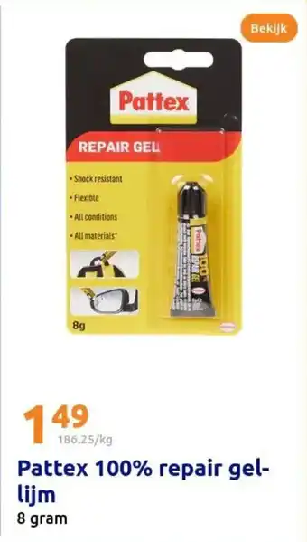 Action Pattex 100% repair gel- lijm aanbieding