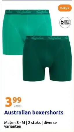 Action Australian boxershorts aanbieding