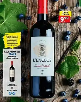 Lidl L`enclos saint-estèphe aop aanbieding