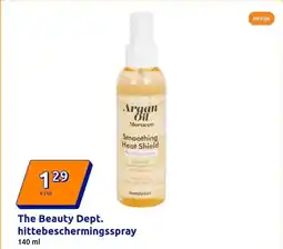 Action The beauty dept. hittebeschermingsspray aanbieding