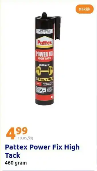 Action Pattex power fix high tack aanbieding