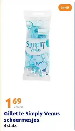 Action Gillette simply venus scheermesjes aanbieding