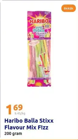 Action Haribo balla stixx flavour mix f!zz aanbieding