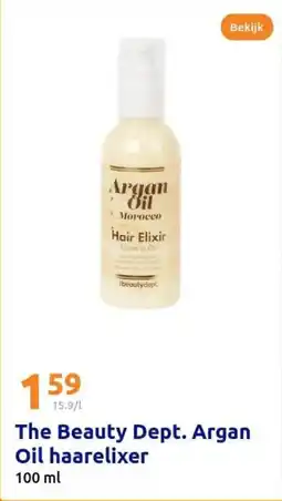 Action The beauty dept. argan oil haarelixer aanbieding