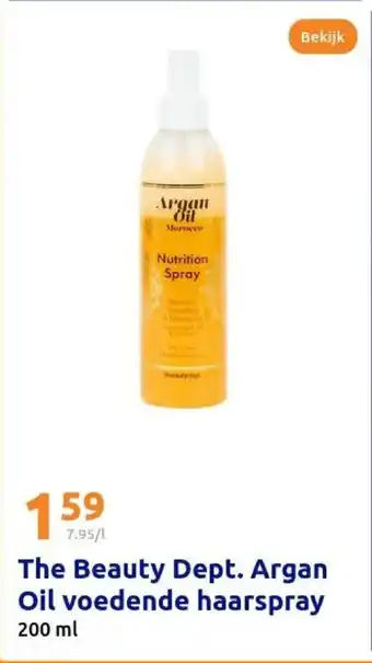 Action The beauty dept. argan oil voedende haarspray aanbieding