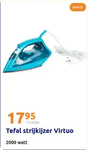 Action Tefal strijkijzer virtuo aanbieding