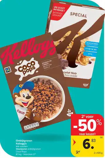 Carrefour Ontbijtgranen kellogg's aanbieding