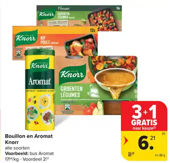 Carrefour Knorr bouillon en aromat aanbieding