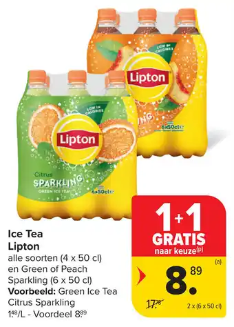 Carrefour Ice tea lipton aanbieding