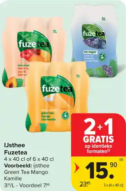 Carrefour Ijsthee fuzetea aanbieding