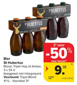 Carrefour Bier St hubertus aanbieding