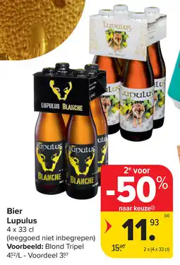 Carrefour Bier Lupulus aanbieding