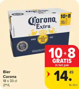 Carrefour Bier corona aanbieding