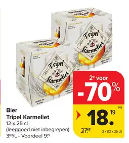 Carrefour Bier tripel karmeliet aanbieding