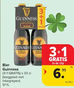 Carrefour Bier Guinness aanbieding