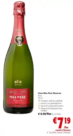 Colruyt Cava Mas Pere Reserva brut 75 cl aanbieding