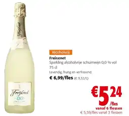 Colruyt Freixenet Sparkling alcoholvrije schuimwijn 0,0 % vol 75 cl aanbieding