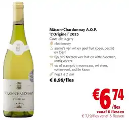 Colruyt Mâcon-Chardonnay A.O.P. ‘L’Originel’ 2023 aanbieding