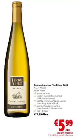 Colruyt Gewurztraminer ‘Tradition’ 2021 aanbieding